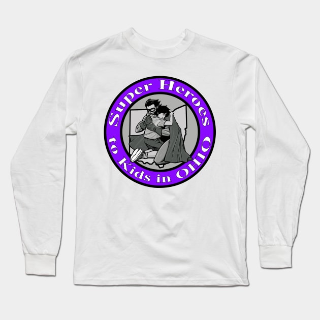 Alternative SHTKIO logo 2 Long Sleeve T-Shirt by Super Heroes to Kids in Ohio